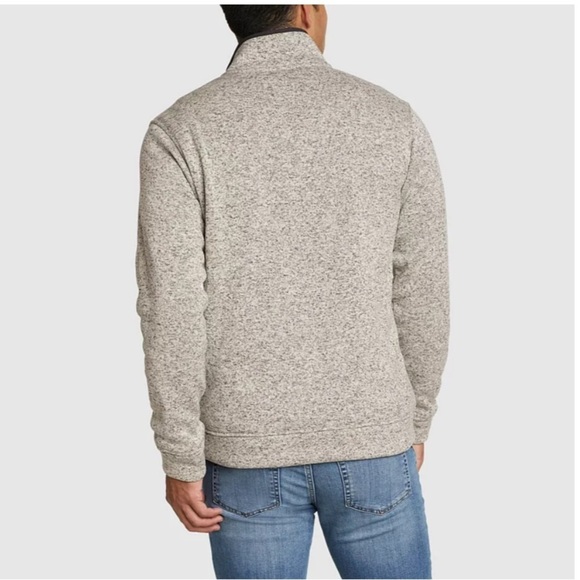 NWT Eddie Bauer Men's Radiator Fleece Snap Mock Pullover Sweater - Picture 3 of 10